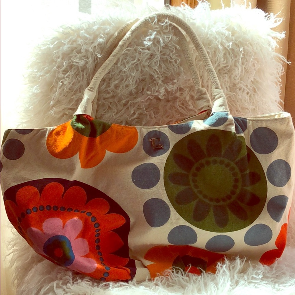 NWT Coconuda Italian Handbag in Canvas Print